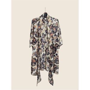 Lace boho romantic flowy duster cardigan kimono S/M oversized